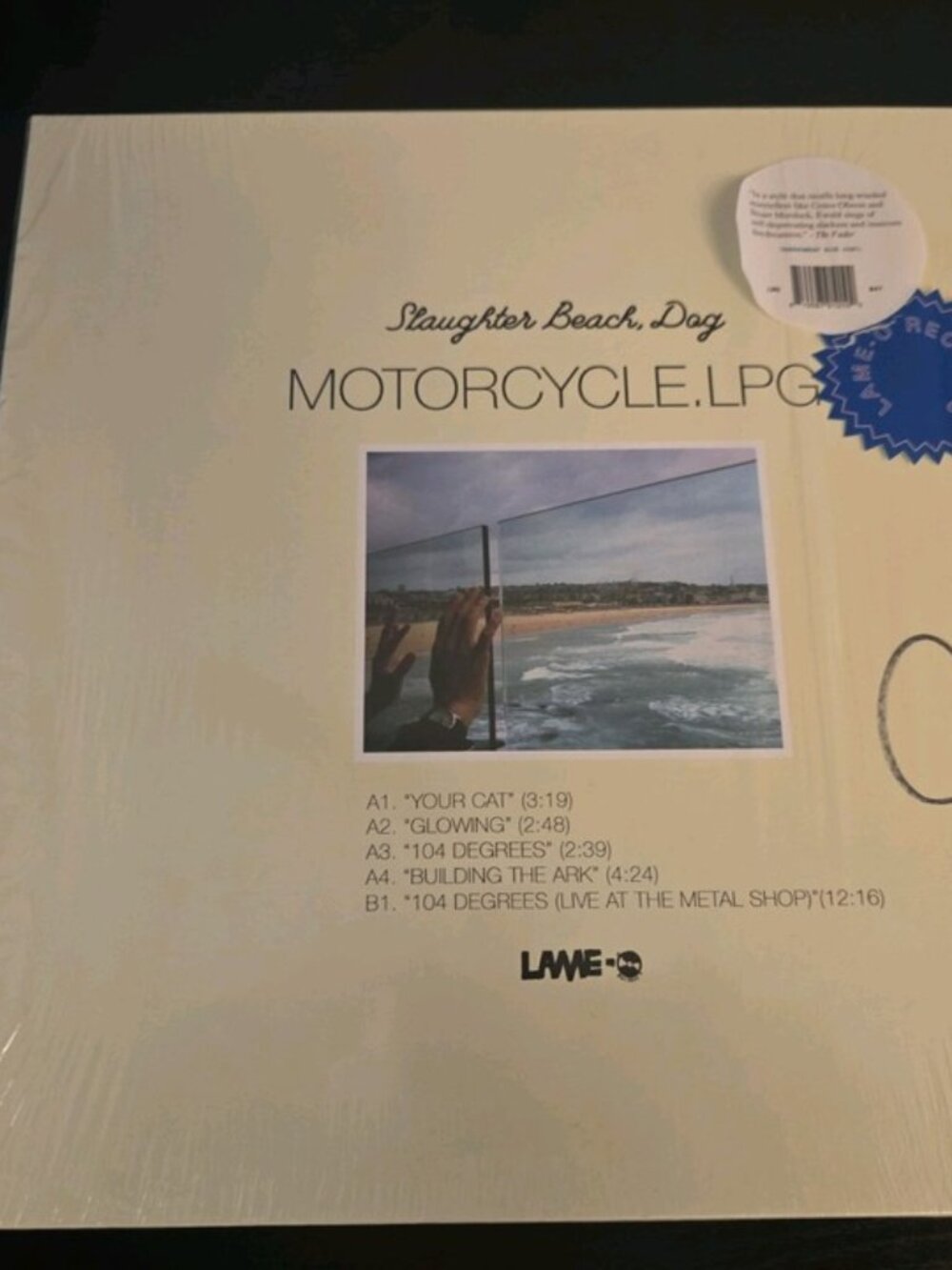 AS IS Slaughter Beach Dog Motorcycle.Lpg LP Vinyl Record Signed Jake Ewald